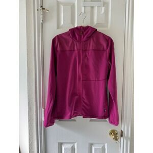 Fjällräven Women's Zip Up Hoodie Small Berry Outdoor Hiking Jacket